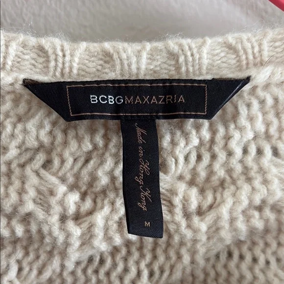 Cable Knit Cream Sweater - Picture 2 of 3